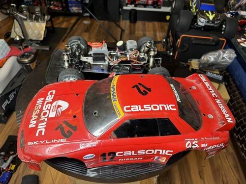 Kyosho 2 speed Skyline GTR Fw02 Discontinued Almost RTR OS Max Bridgestone Tires - Picture 11 of 23