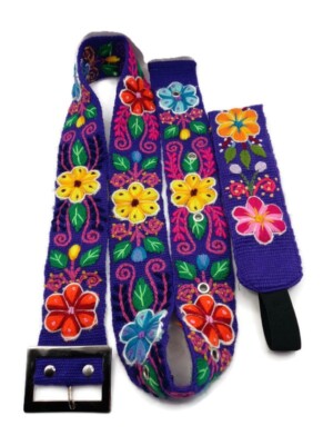 Set of Andean Belt and Headband Embroidered by Hand Cusco  display picture 1