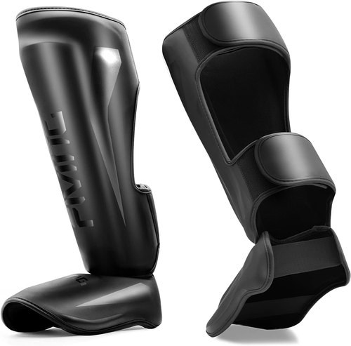 MMA Martial Arts Shin Guards – Padded, Adjustable Muay Thai Leg Guards with Inst - Picture 9 of 12