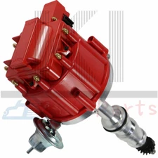 Electronic HEI Distributor Red Cap Fit For FE Ford 352 360 390 427 428 V8 Engine