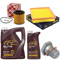 MotoröL Filter Set 5W40 6 Liter + ÖLablassschraube FüR BMW 4Er Cabriolet 428 F33
