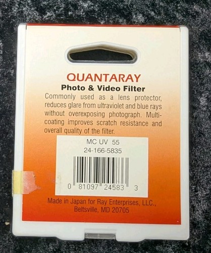 MC UV-Objektivfilter 55 mm Quantaray (Multi Coated) - Bild 3 von 4