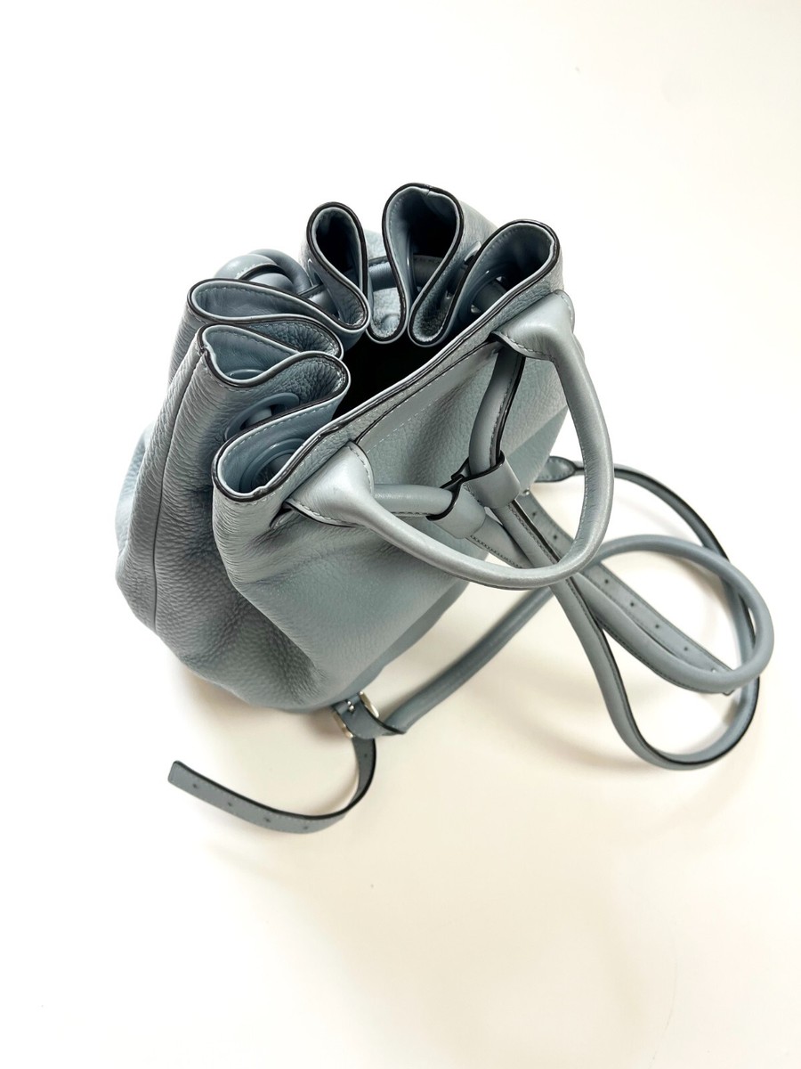 Michael Kors Collection Dahlia Baby Blue Drawstring Pebble 