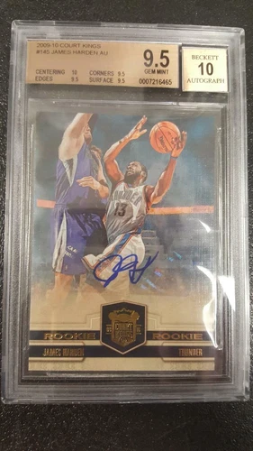 2009 Panini Court Kings James Harden ROOKIE CARD AUTO #126 BGS 9.5 GEM MINT����