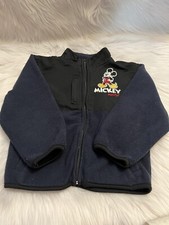 DISNEY MICKEY MOUSE Fleece Jacket Boys 4T Black.Pre-owed, son outgrown it.