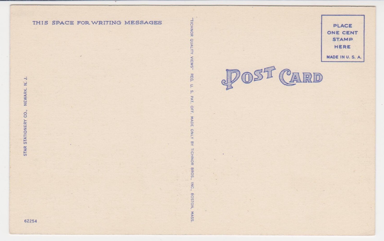 UNITED STATES POST OFFICE, PATERSON, NEW JERSEY c. 1940s Linen