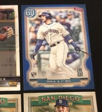 2020 Topps Gypsy Queen #63 AUSTIN NOLA Blue Rookie SP #d 91/150! PADRES