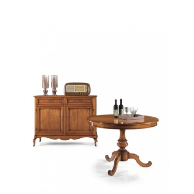 CREDENZA MADIA MOBILE 2 DOOR 2 DRAWERS DARK WALNUT ART POOR LOW FINISH