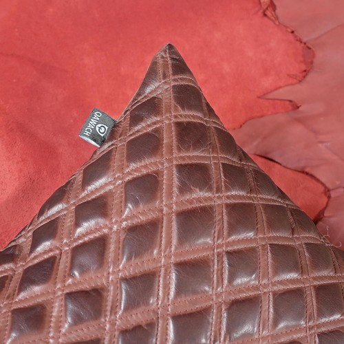 Decorative Throw Case for Living Room & Bedroom Genuine Leather Pillow Cover - Picture 7 of 10