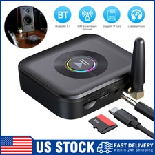 Bluetooth 5.1 Receiver Wireless 3.5mm Jack AUX to 2 RCA Audio Stereo Adapter A 