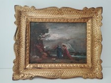 BRUNO MARTINI olio su cartoncino 24x17 l'annunciazione   anni 40-50