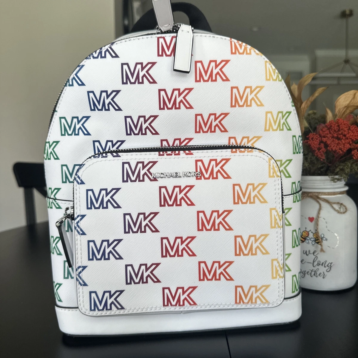 Mk white top sling bag