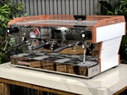 LA MARZOCCO LINEA PB ABR 3 GROUP ESPRESSO COFFEE MACHINE NEW WHITE & COPPER CAFE