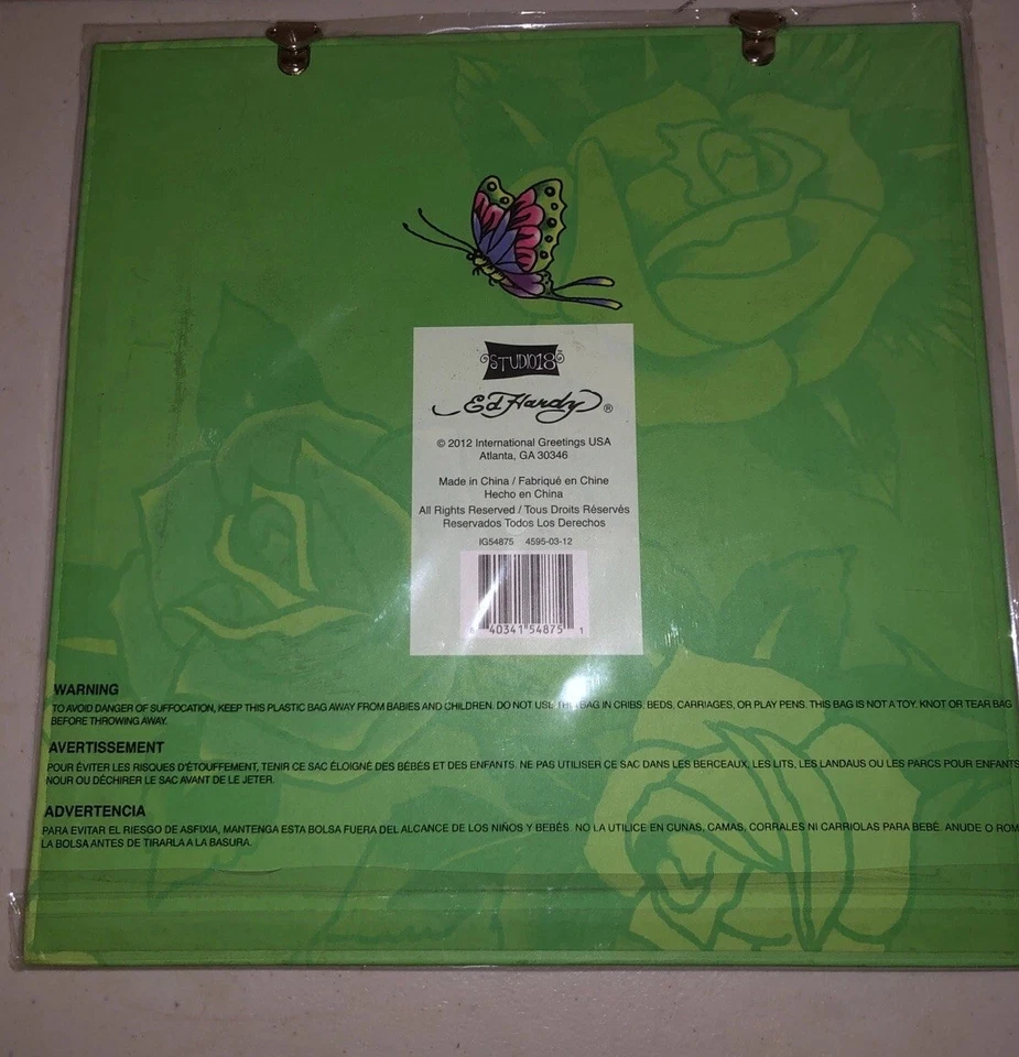 Ed Hardy Magnetic Wall Board With 6 Magnets Butterfly - Image 2 of 2