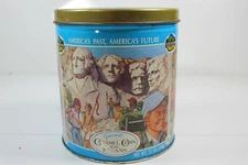 Mt. Rushmore Tin, Gourmet Caramel with Pecans, Rustic, Vintage, Collectible