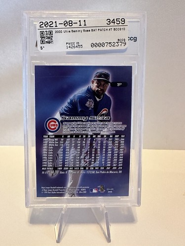 2000 Donruss Timeless Treasures - #7 Sammy Sosa / Graded w/ Mint Condition - Picture 2 of 2