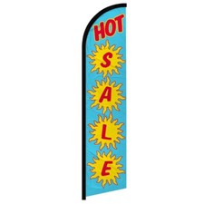 Hot Sale Windless Advertising Swooper Flag Sale Flag Sale