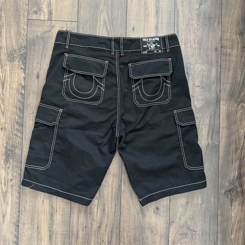True Religion Cargoshorts Jet schwarz Größe 34 Stil: 108056R - Bild 2 von 6