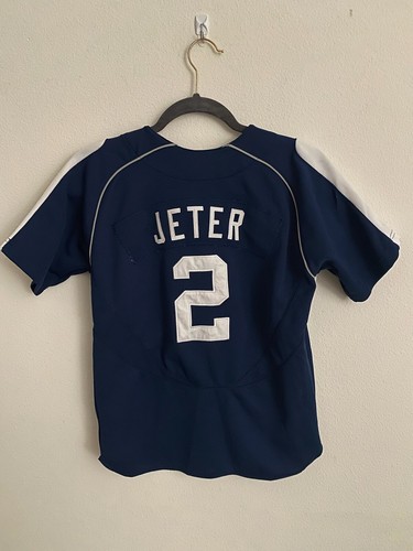 Nike Youth Derek Jeter #2 New York Yankees MLB Jersey Size M Baseball Outdoor - Picture 2 of 9