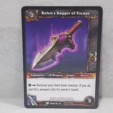 World Of Warcraft Reign Of Fire Kelen's Dagger Of Escape 185/197 TCG Card