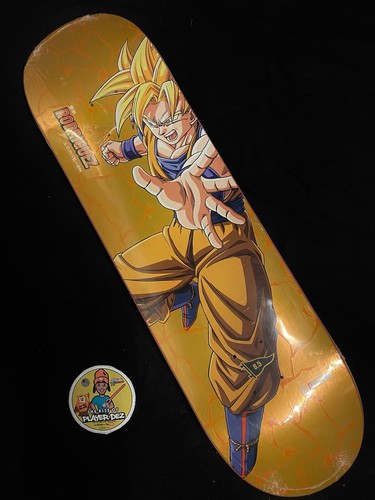 RARE Primitive DBZ DragonBall Z Paul Rodriguez Skateboard Deck GOKU Pink Stain - Picture 2 of 7