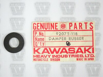Kawasaki NOS NEW 92075-118 Rubber Damper H1 KH KX KDX KLX KH500