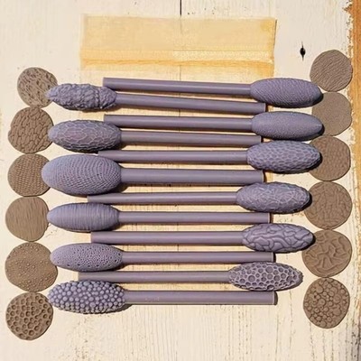 Rolling Emboss Plaids Art Clay Modeling Roller DIY Ton-Textur-Werkzeug