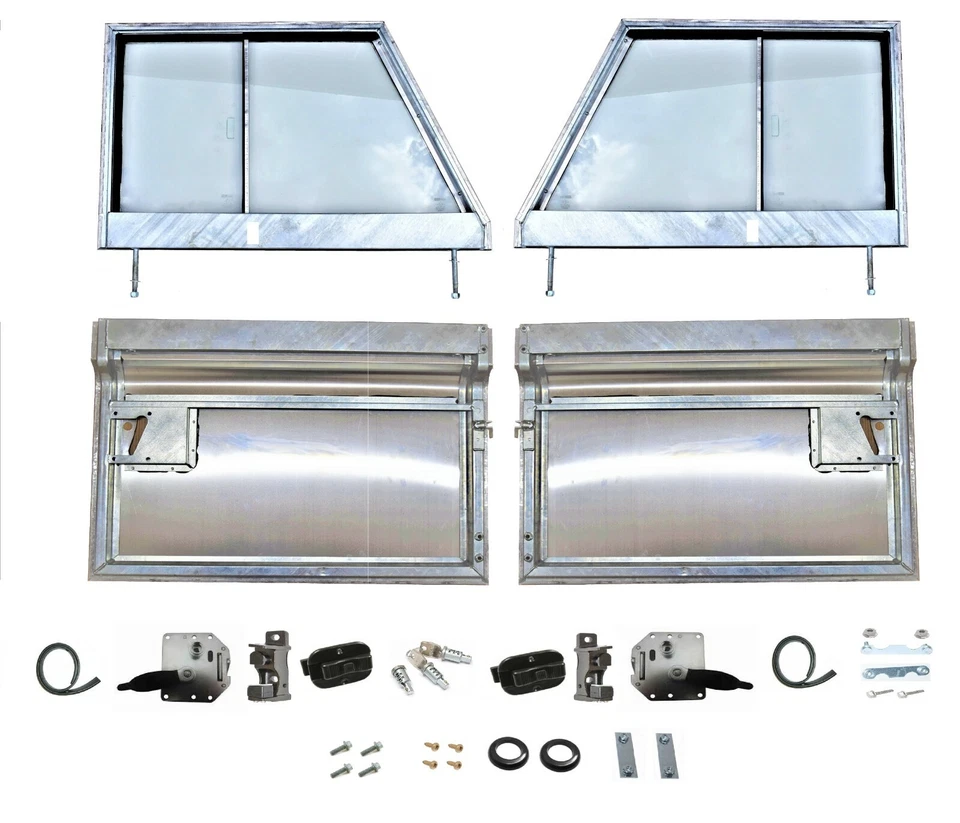 Galvanised Series Style Front Door Conversion Kit For Land Rover Defender 90