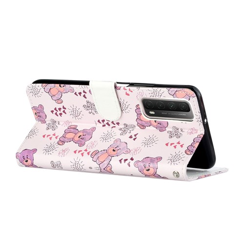 For Huawei P8 P9 P30 P40 Lite P10 Lite Pattern PU Leather Flip Wallet Case Cover - Picture 10 of 22