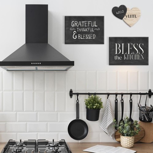 Decorazione Cucina Bless Scritta in legno da appendere Casa Pannello - Picture 4 of 6