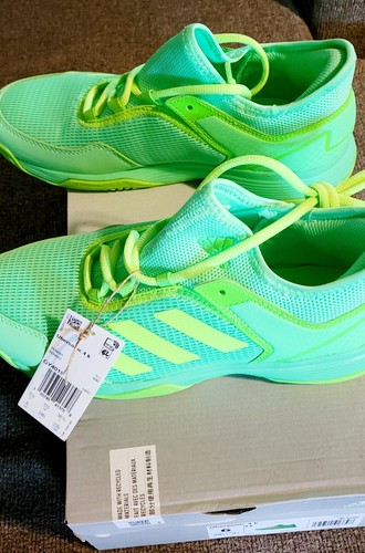 Adidas Ubersonic 4 Heat Tennis GY4019 Green Shoes Men’s Size 6 NEW - 第 3/5 張圖片