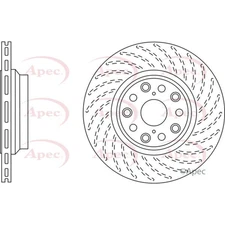 Apec Rear Brake Disc DSK2830 - OE High Quality Precision Engineered Part