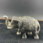 Metal Elephant Showpiece Idol For Home Office Decor Silver