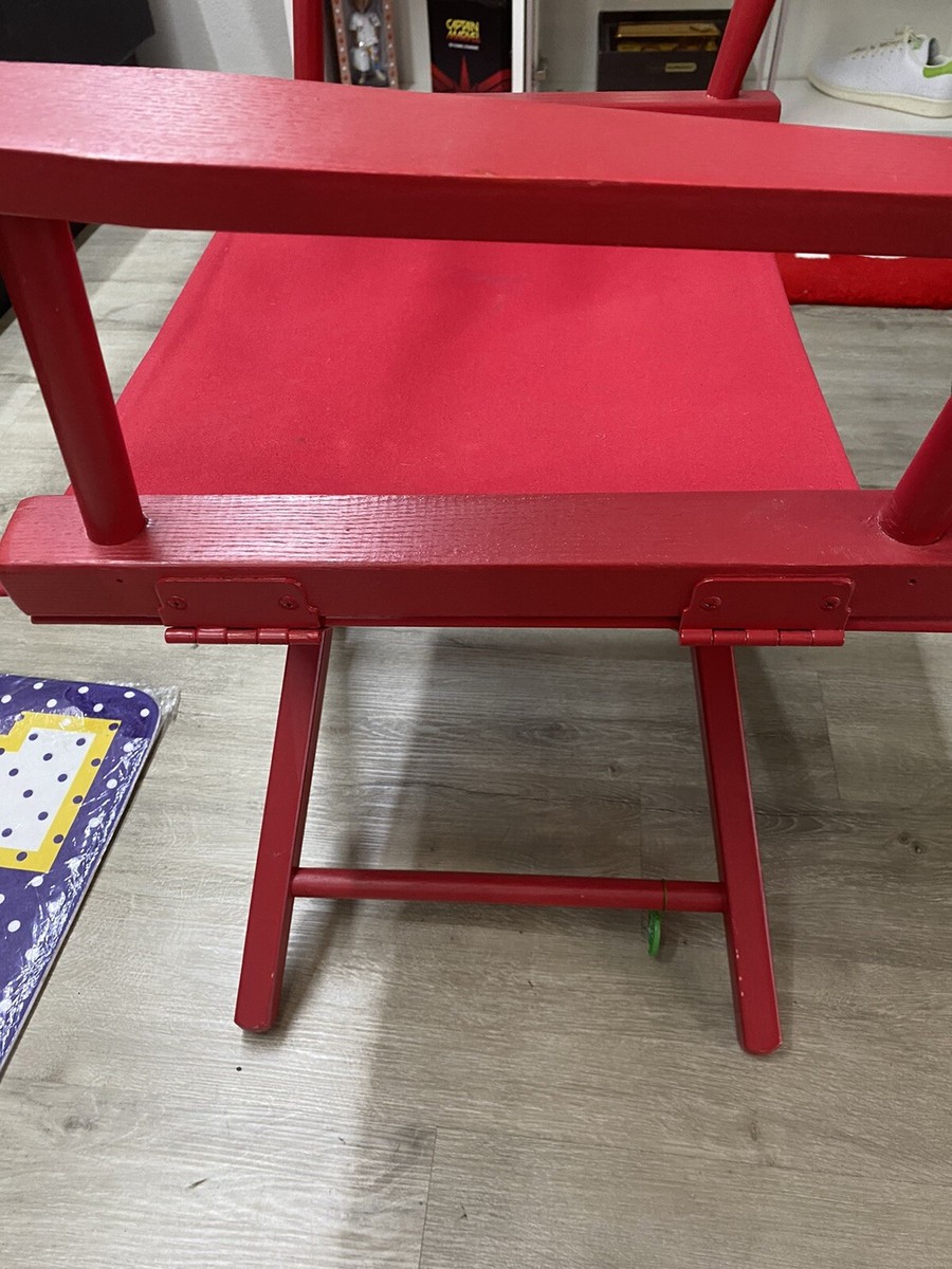 Supreme Red Directors Chair USED SIGNED BY SUPREME PATTY | eBay