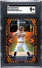 2022 Panini Prizm DP #165 Sean McLain TIGER STRIPES PRIZM /99 SGC 9 MINT