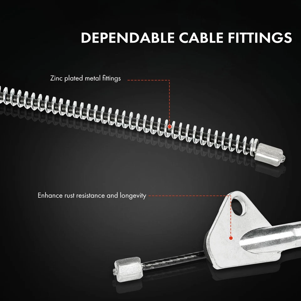 2x Rear Left & Right Side Parking Brake Cable for Toyota Echo 2000-2005 L4 1.5L - Image 4 of 4