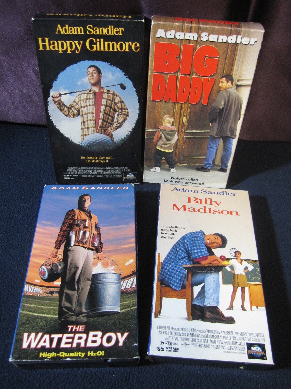 Adam Sandler - Big Daddy, Happy Gilmore, Waterboy, Billy Madison [VHS] |  eBay