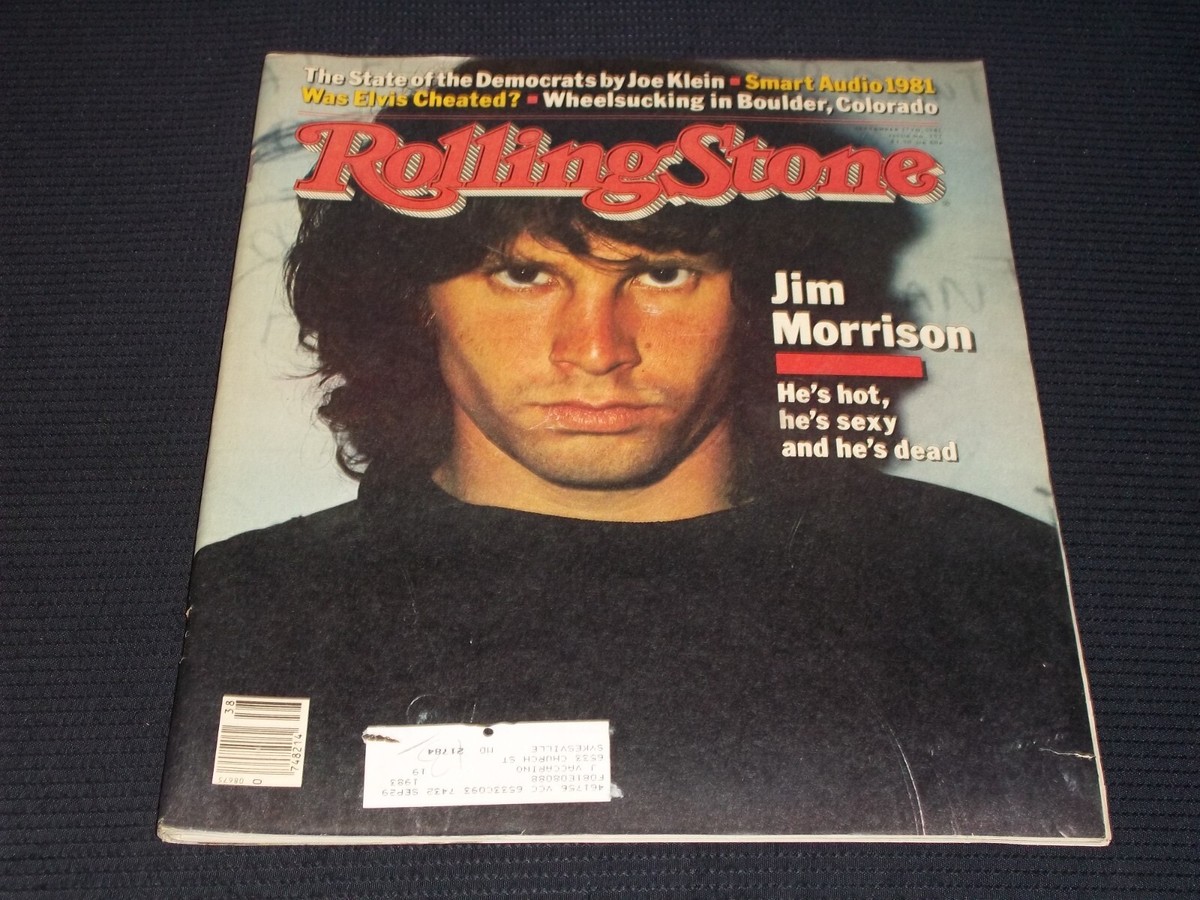 1981 SEPTEMBER 17 ROLLING STONE MAGAZINE - JIM MORRISON FRONT