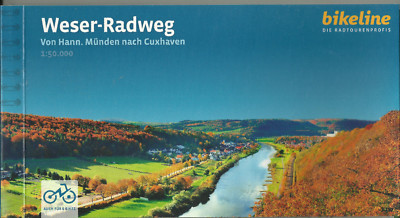 Radführer Weser-Radweg v. Hann. Münden n Cuxhaven 521 km 2023 NEU Bikeline