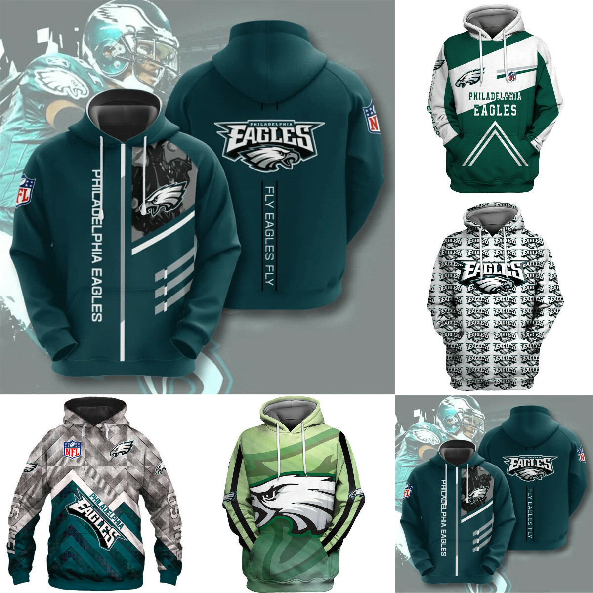 Philadelphia Eagles Hoodie Football 