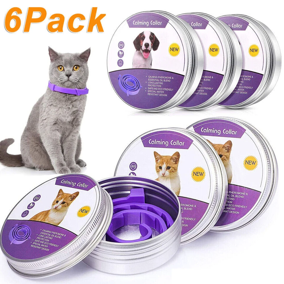 4/6PC Pet Calming Collar for Cat Dog Adjustable Anti-anxiety Stress Reduction AU - image 2 of 4