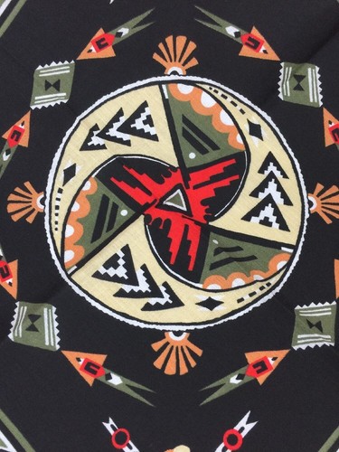 New Vintage Wamcraft Bandana Handkerchief Scarf USA Southwest Red doo rag - Picture 7 of 10