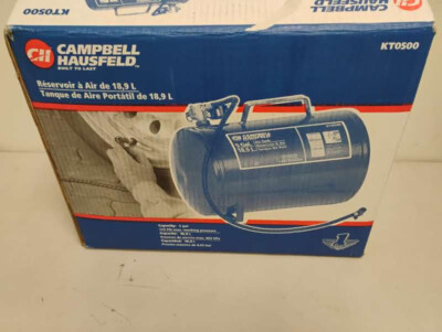 #ad Cambell Hausfeld KT0500 5 Gallon Portable Air Carry Tank 125PSI New Old Stock $74.99