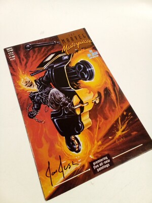 The Marvel Masterpieces Collection #2 Ghost Rider Signed By