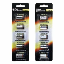 10 Pack 4LR44 / 476A / PX28A / A544 / L1325 Dog Collar 6V PetStandard Brand