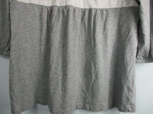 NY & Co Sport Women's Size XL Cotton Blend 3/4 Sleeve Blouse Tunic Shirt - Picture 3 of 12