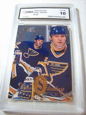 PETER STASTNY BLUES 1994-05 FLAIR # 159 GRADED 10  L@@@K