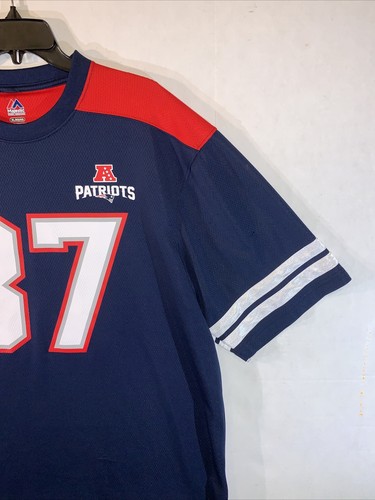 Majestic NFL New England Patriots Rob Gronkowski Football Jersey Shirt Mens XL - Picture 5 of 23