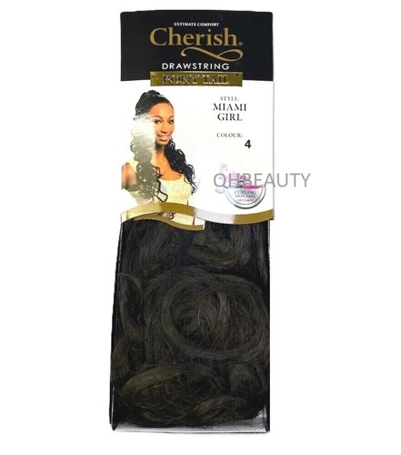 Cherish Synthetic Long Curly Drawstring Natural Hair Ponytail - Miami Girl - Picture 6 of 31