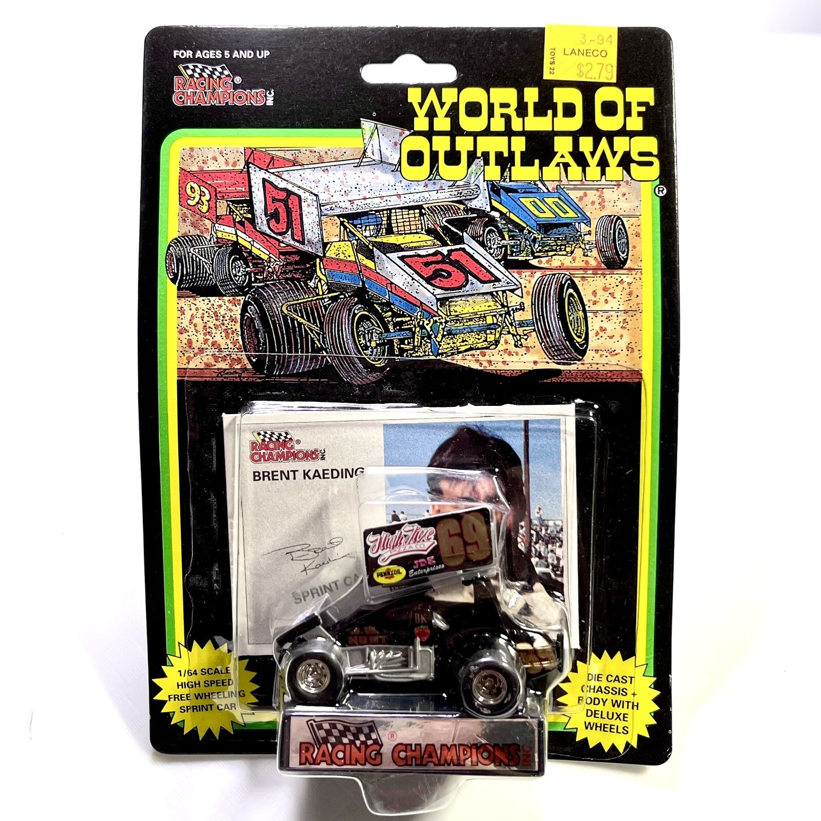 Racing Champions World Of Outlaws Sprint Car #69 Brent Kaeding 1/64 ...